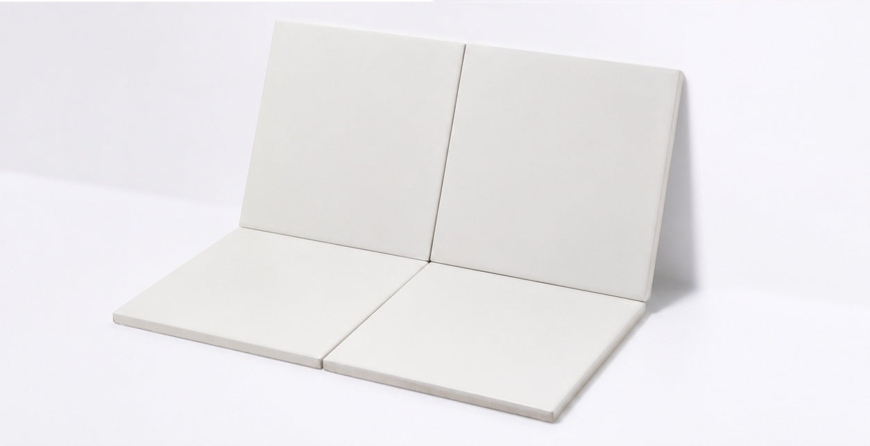White Plain (15x15cm matt porcelain tiles sold per m²)
